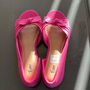 Fiona flat canvas slip on